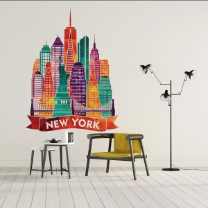 Sticker New York Coloré