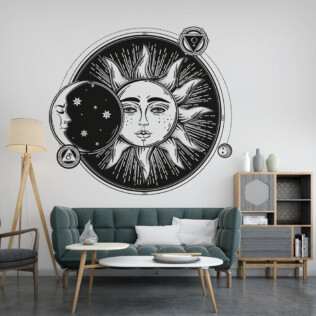 Sticker Soleil et Lune