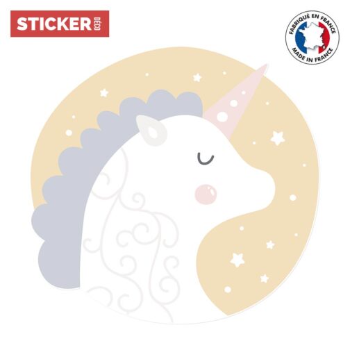 Sticker Splendide Licorne
