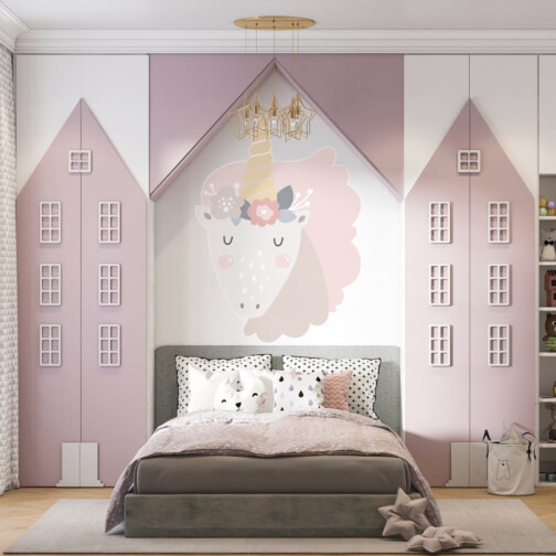 Sticker Tête De Licorne