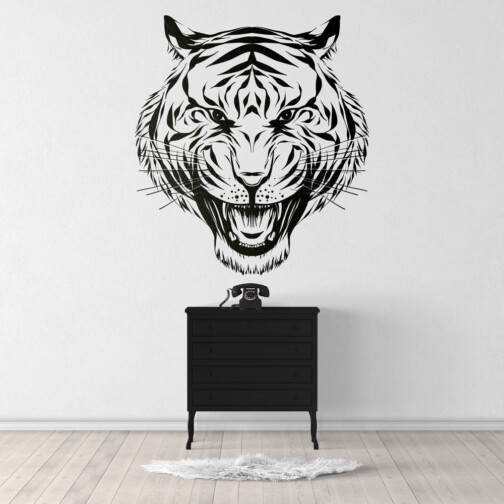 Sticker Tête De Tigre