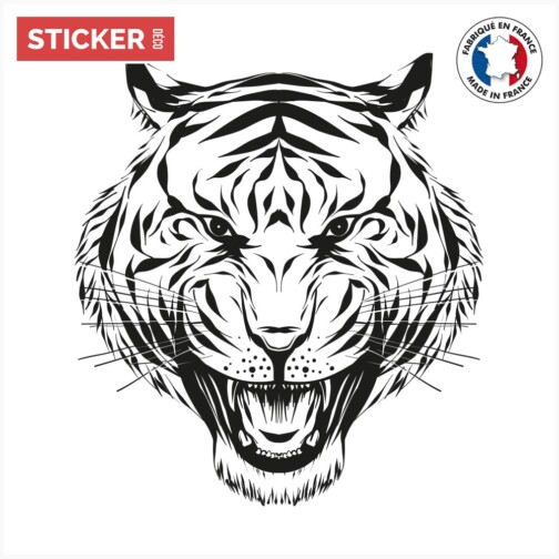 Sticker Tête De Tigre