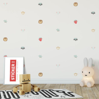 Stickers Animaux et Fraises