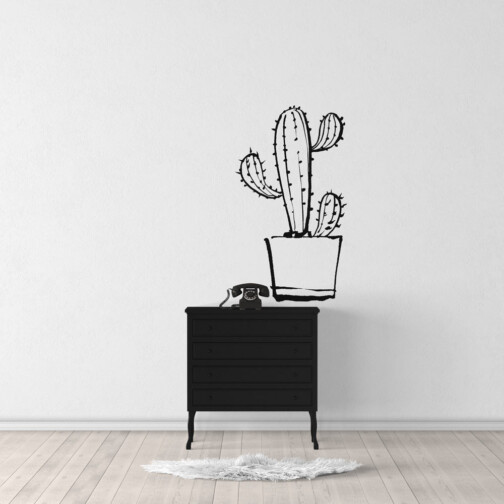 sticker cactus doodle Plante