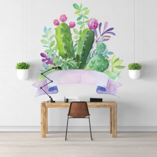 Sticker Cactus Composition