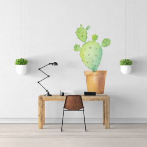 Sticker Cactus Pot