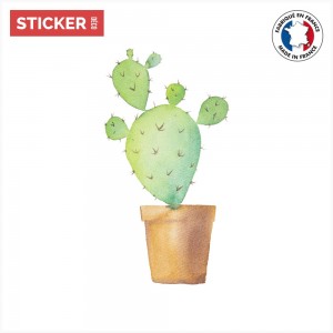 Sticker Cactus Pot