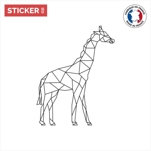 Sticker Girafe Géométrique