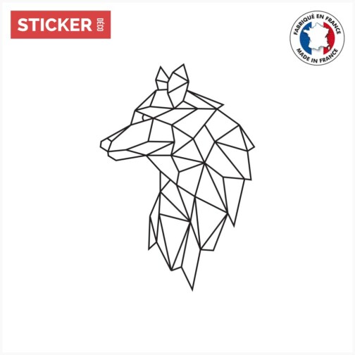 Sticker Loup Geometrique