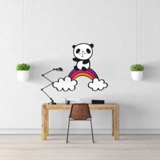Sticker Arc En Ciel Panda