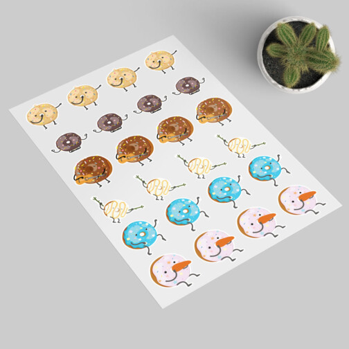 Stickers Donuts Mignon
