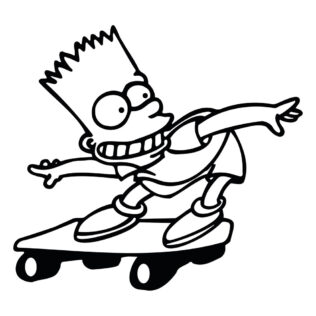 Bart Simpsons Skate
