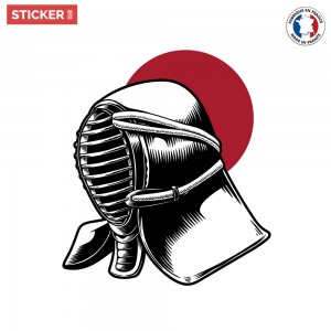 Sticker Casque Guerrier Japonais Stickers Japon Stickerdeco Fr