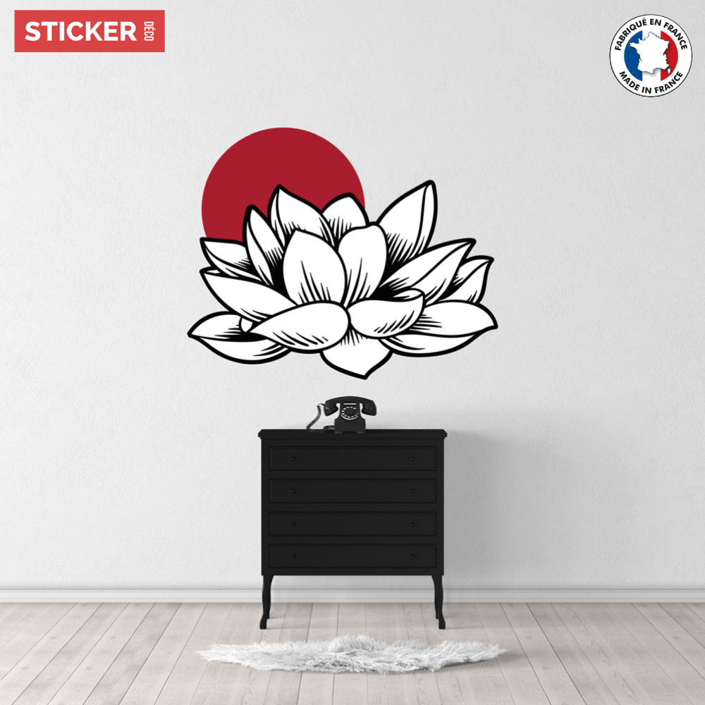 Stickers muraux fleurs - Sticker Fleur de lotus