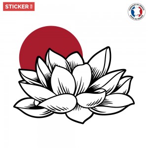 Sticker Fleur de Lotus Japonaise