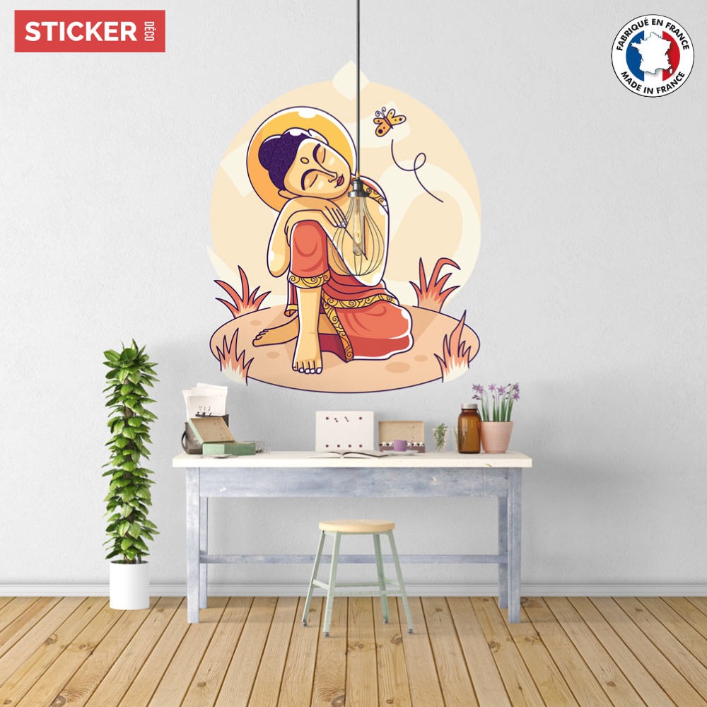 Sticker Bouddha: stickers mural zen - Top Zen