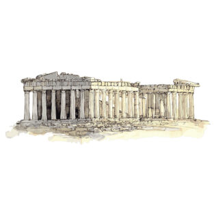 Sticker Acropole d’Athènes