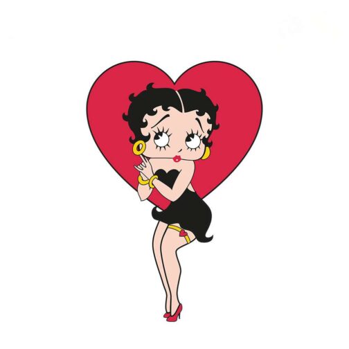 Sticker Betty Boop Coeur
