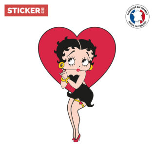 Sticker Betty Boop Coeur