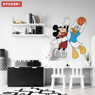 Sticker Mickey Mouse Donald Duck Basket