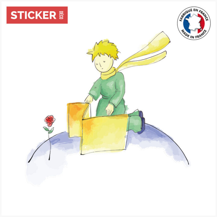 Sticker Petit Prince Rose | Stickers Petit Prince | Stickerdeco.fr