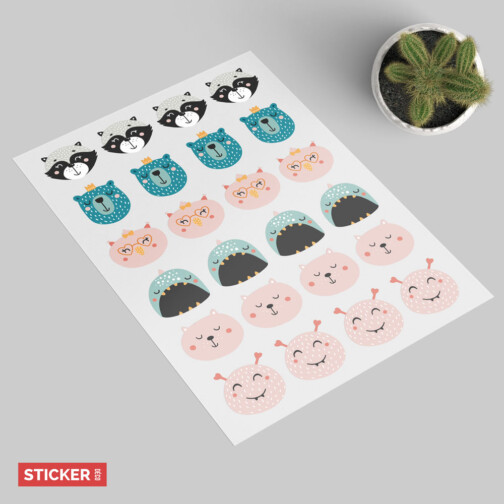 Stickers Planche Animaux 2