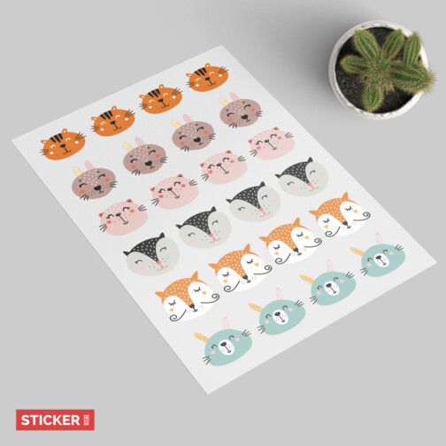 Stickers Planche Animaux 3