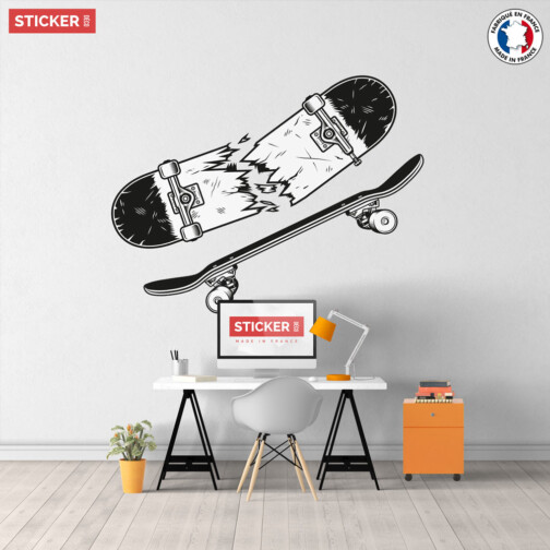 Sticker Skate Cassé