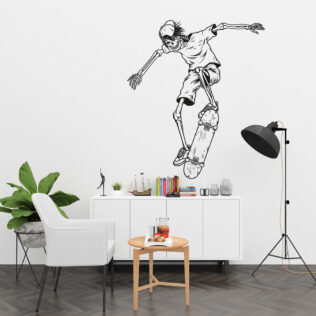 Sticker Skate Squelette Figure