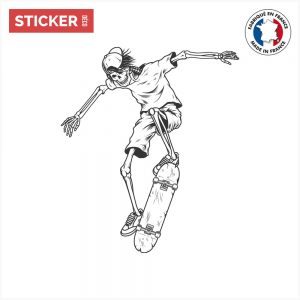Sticker Skate Squelette Figure