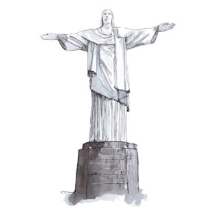 Sticker Statue du Christ Rédempteur