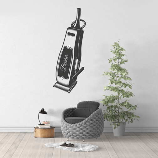 Sticker Tondeuse Coiffeur