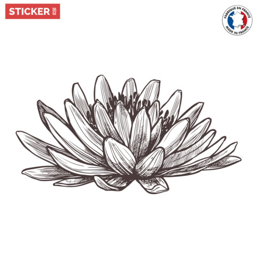 sticker zen fleur de lotus