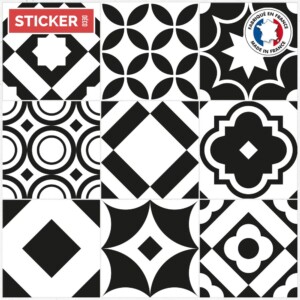 Stickers Carreaux de Ciment Monochrome