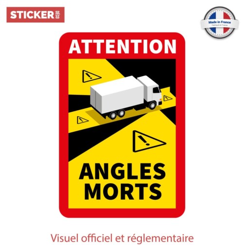 sticker angles morts camion