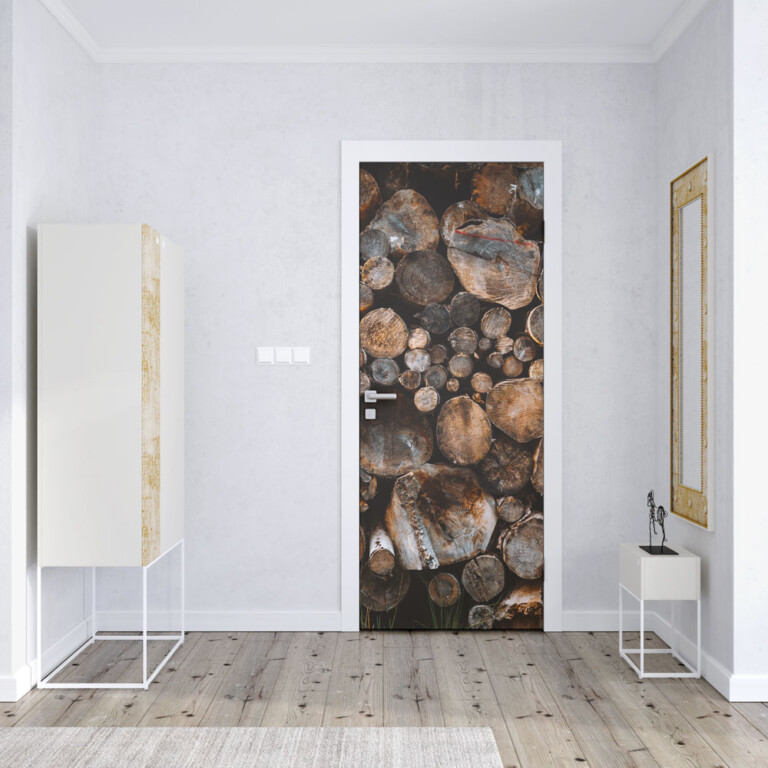 Stickers Trompe L'oeil Porte Pont De Bois Dans La Jungle - Tatoutex Stickers