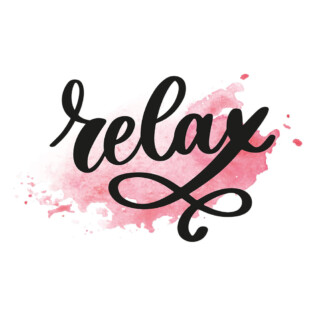 Sticker relax aquarelle