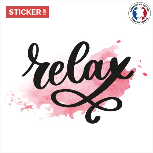 Sticker relax aquarelle