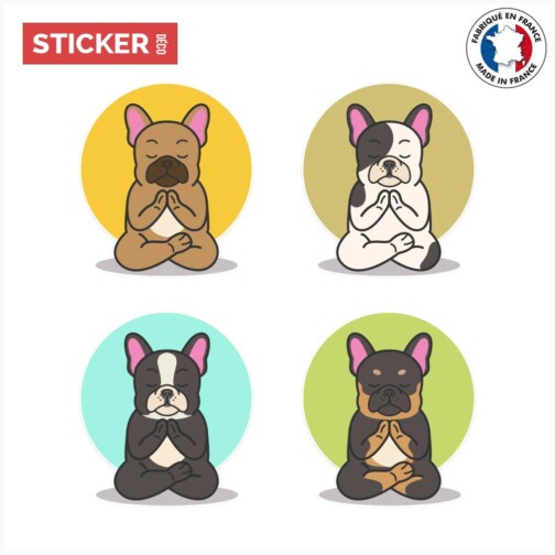Sticker chiens zen