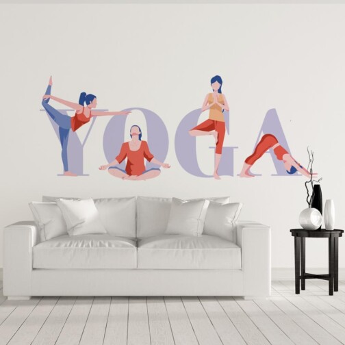 Sticker cour de yoga