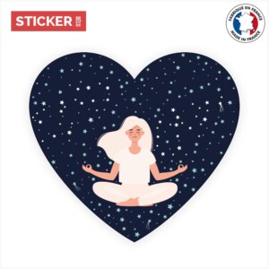 Sticker yoga constellation