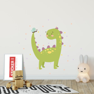 Sticker brachiosaure kawaii