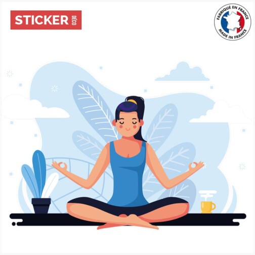 Sticker meditation flat