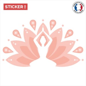 Sticker meditation fleur