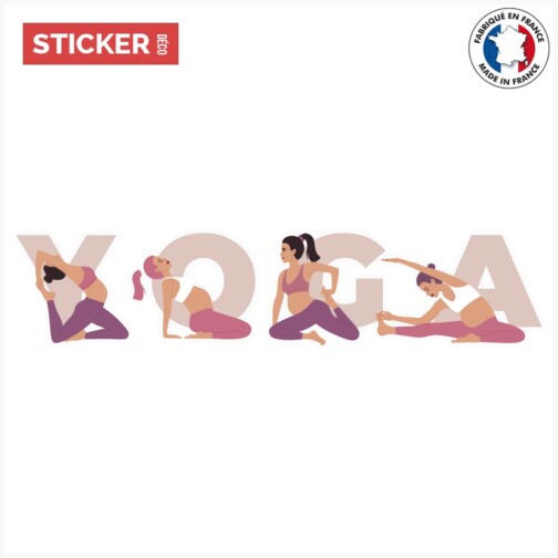 Sticker yoga femmes enceintes