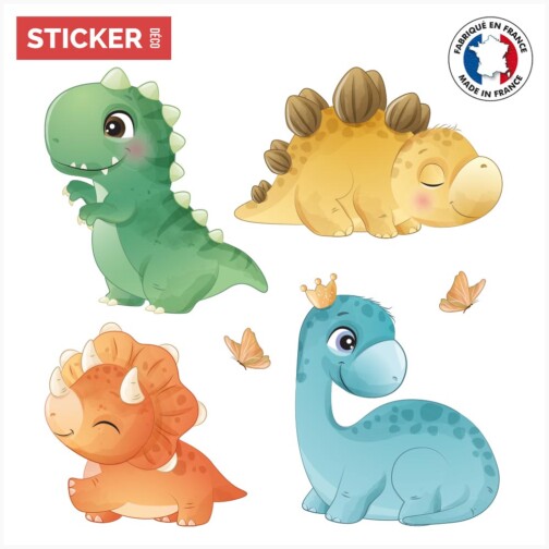 Stickers dinosaures kawaii