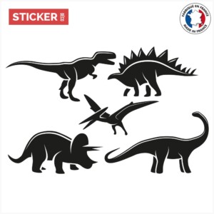 Stickers Dinosaures Silhouettes
