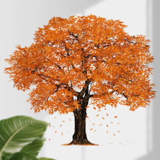 Sticker Arbre Automne