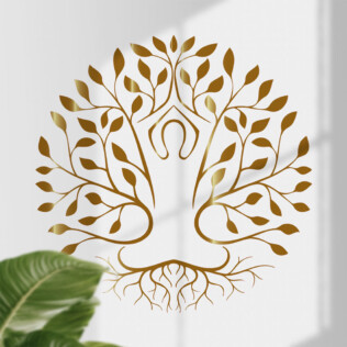 Sticker Arbre De Vie Or