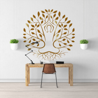 Sticker Arbre De Vie Or